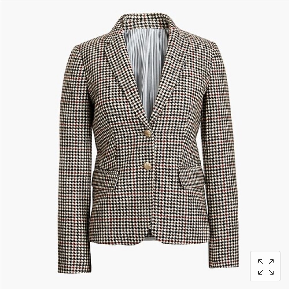 J. Crew Factory patterned schoolboy blazer